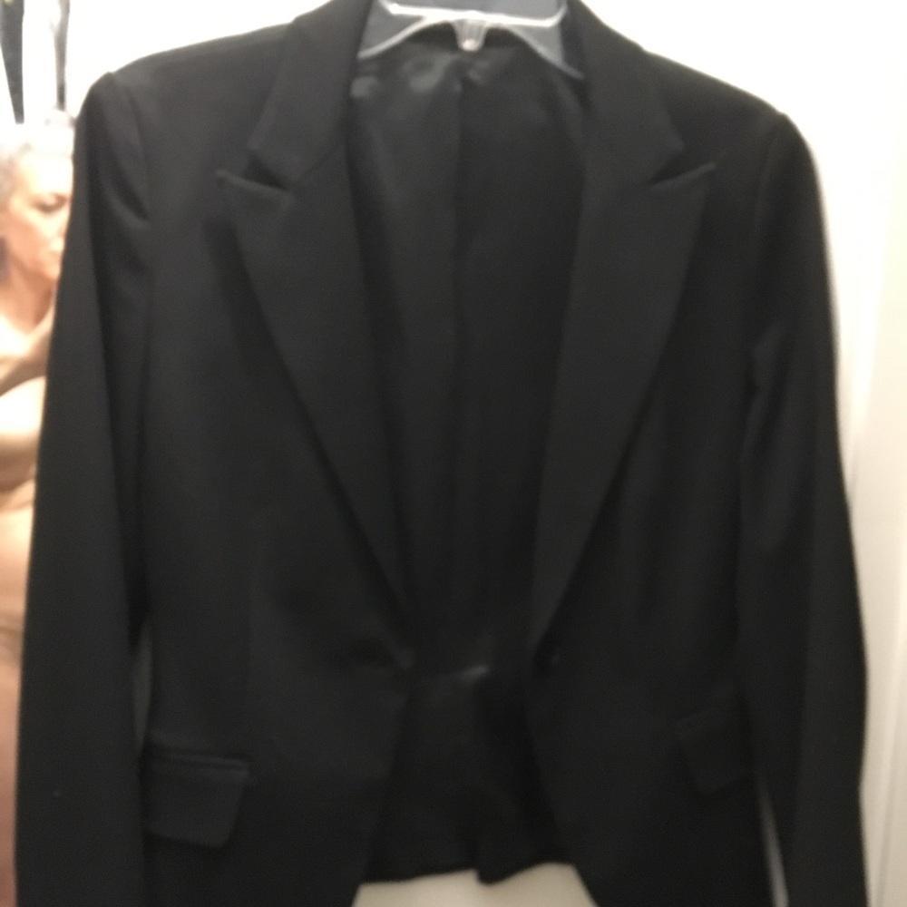 Black suit with pencil skirt